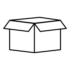Delivery cardboard box icon vector illustration graphic design