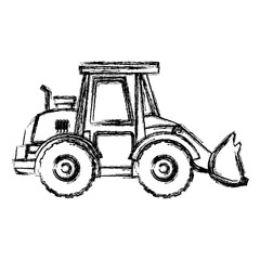 Naklejka premium Forklift construction vehicle icon vector illustration graphic design