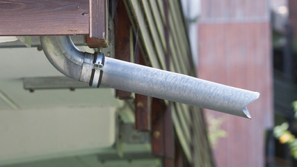 Gutter at a block of flats