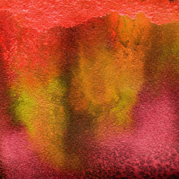 Bright painted watercolor texture. Hand drawn background with text place.