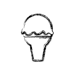ice cream cone icon vector illustration graphic dsign