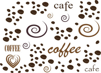 Modern posters with coffee background2