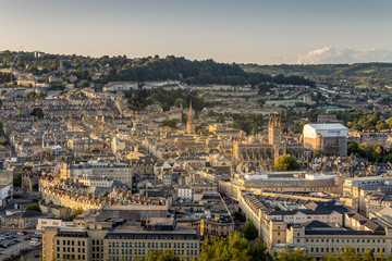 Blick über Bath in der Abendsonne