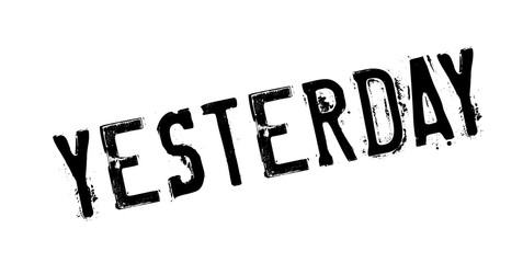 Yesterday rubber stamp. Grunge design with dust scratches. Effects can be easily removed for a clean, crisp look. Color is easily changed.