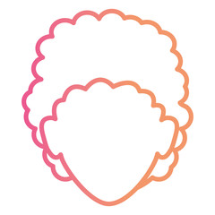 beautiful woman head avatar character