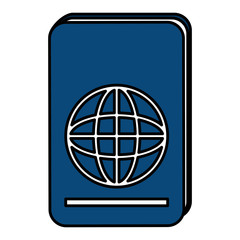 passport document isolated icon