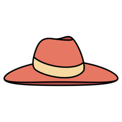 female beach hat icon