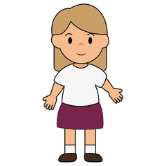 cute little girl character