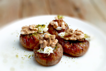 Turkish Walnut stuffed figs