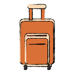 travel suitcase isolated icon