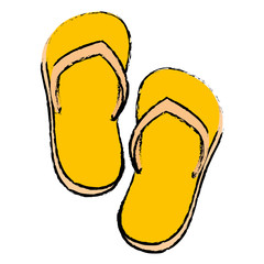 flip flops beach icon