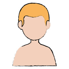 young man shirtless avatar character