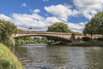 Fototapeta premium Bridge In Saarbrucken, Germany