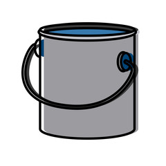 Paint bucket isolated icon vector illustration graphic design