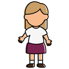 cute little girl character