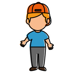 cute little boy character