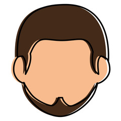 young man head avatar character