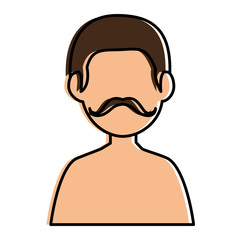 young man shirtless avatar character