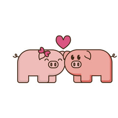 couple of cute pigs icon
