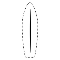 surf board isolated icon