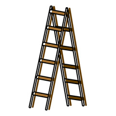 Step ladder tool icon vector illustration graphic design