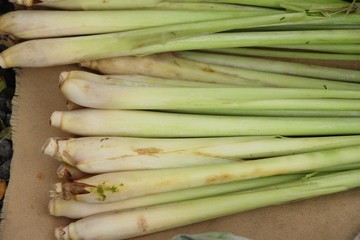 Fresh lemon grass in the market