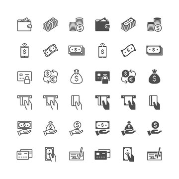 Money icons, included normal and enable state.