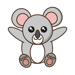 Obraz na płótnie Canvas cute koala icon