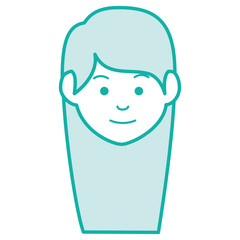 beautiful woman head avatar character