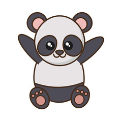 cute panda bear icon