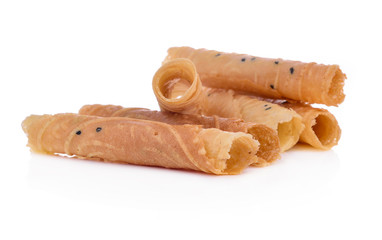tong muan snack thailand on white blackground