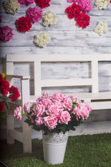 flower arch, flower decoration