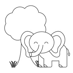 cute elephant icon