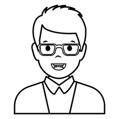 elegant businessman avatar character