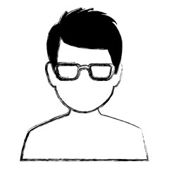 young man shirtless avatar character