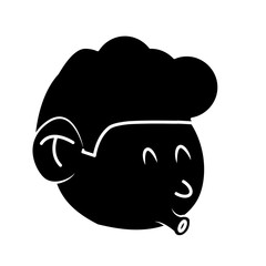 Cool guy cartoon icon vector illustration graphic design