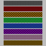 colored polka dot pattern background web banner template set
