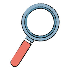 magnifying glass isolated icon