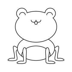 Obraz na płótnie Canvas cute frog icon