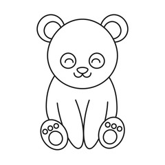 cute panda bear icon