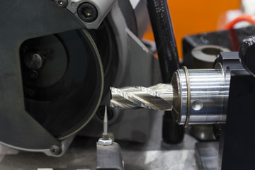 cutting tool in re-sharpening process machine