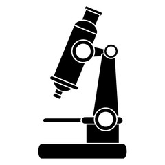 microscope laboratory isolated icon