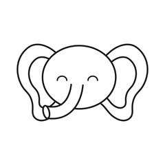 cute elephant icon