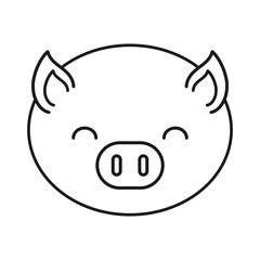 cute pig icon