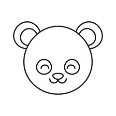 cute panda bear icon