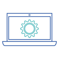 laptop computer isolated icon