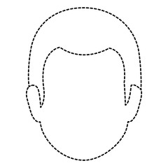 young man head avatar character