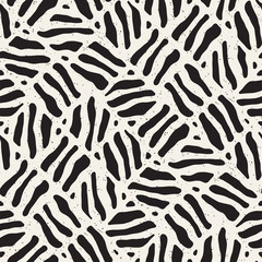 Seamless freehand pattern. Vector abstract rough lines background. Hand drawn strokes.