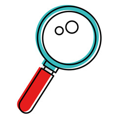 magnifying glass isolated icon