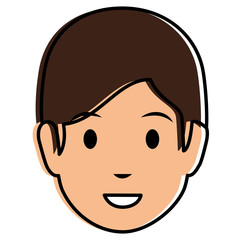 young man head avatar character